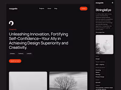 Morganite - Framer Portfolio Template