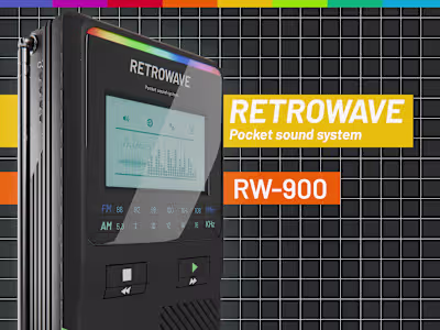 3D Retrowave Gadget - Blender | Substance Painter
