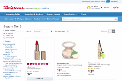 Walgreens: Product List by Category