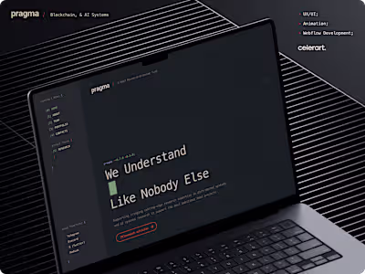 Pragma - A Web3 Research Oriented Fiund We designed the bran...