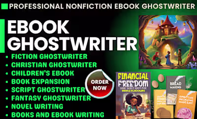 I will ghostwrite nonfiction and fiction ebook kdp book writing…