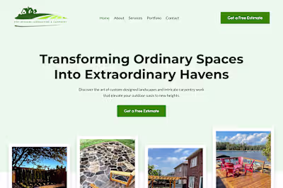 Website for a Landscaping Company