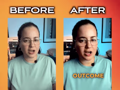 Short Form - Video Editing - Before & After