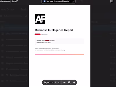 Business Analyzer (AI Report)