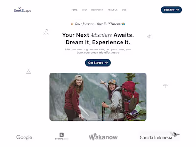 An Adventurous Landing Page (SEEKSCAPE)