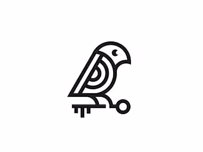 Bird Key Logo for sale Exclusive logo design by Anh Do – Anh...