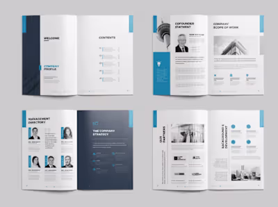Brochure, Annual Reports, White Paper Design Folio