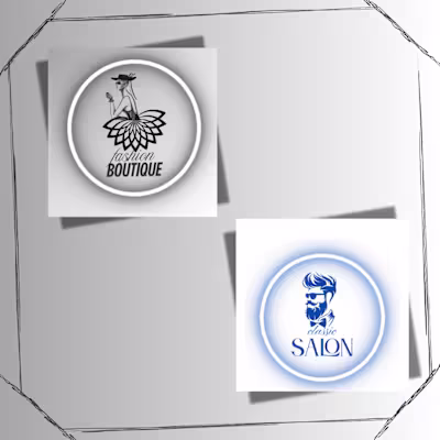 Stylish branding design for boutique and salon.