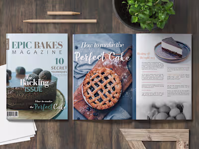 Editorial Layout For Baking Magazine.