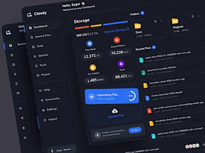 Dashboard UI designs 