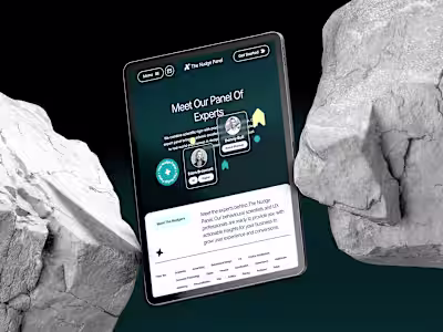 The Nudge Panel - Web, Branding & UX/UI