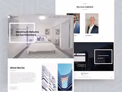 Real Estate Investment Firm Website | Web design | UI/UX by Shu…