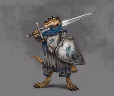 Argyn, the Kobold Paladin