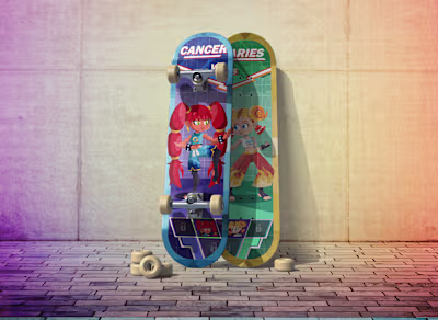 Zodiac Skateboard Decks :: Behance