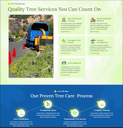 La Arbor Care WordPress Website Development