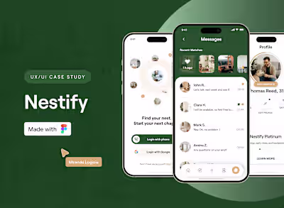 Nestify | UX/UI Case Study for Real Estate Matching
