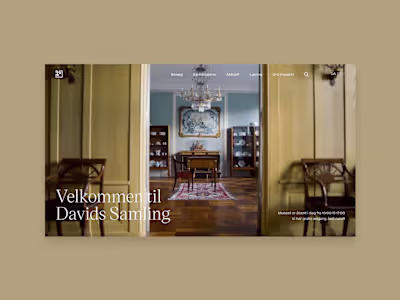 David Samling - Experience Website w/GSAP