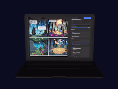 Comic Script and Image Generation App Development