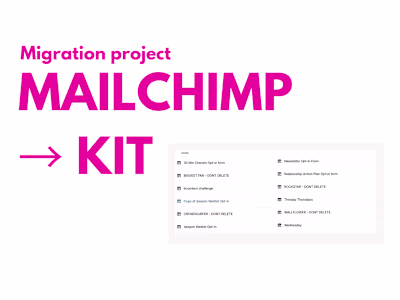 Form Migration from Mailchimp to Kit
