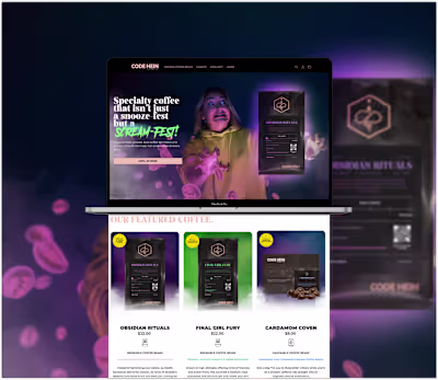 A Caffeinated Horror Tale of Coffee Rebranding & Website Design