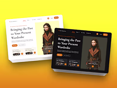 80s Meets Now: Vintage E-commerce Website