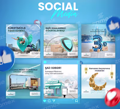 Social Media - Zamex vol.1 : Behance