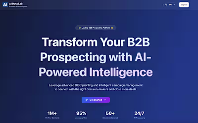 AI Powered B2B Prospecting Platform