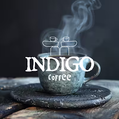 Indigo Coffee Logo Design