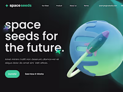 Spaceseeds Website Design