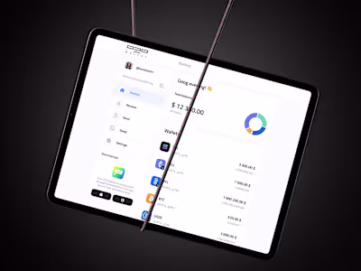 P2P Wallet Desktop / Main Page (All conditions inside)