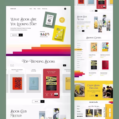 Framer website landing page ui/ux design