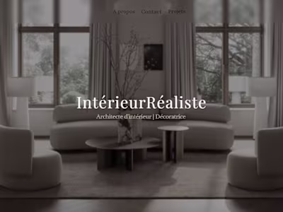 Interior Designer Website – Clean & Modern Framer Build