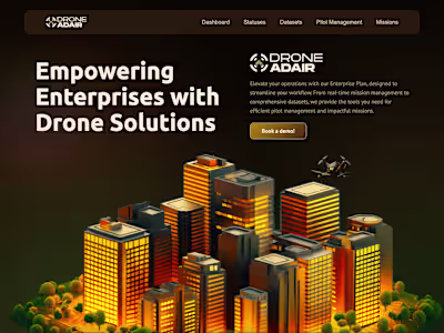 Drone Adair Enterprise page