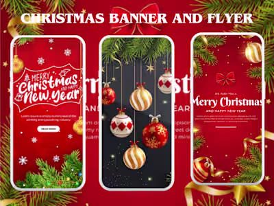 Christmas Banner And Flyer