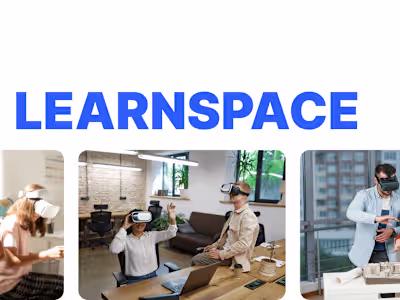 Learnspace: framer website for VR learning platform [concept]