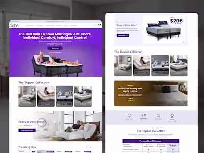 Home page create in Replo