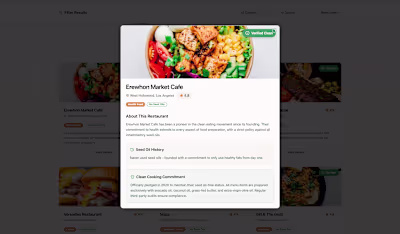 SeedOilFree - Restaurant Discovery Platform