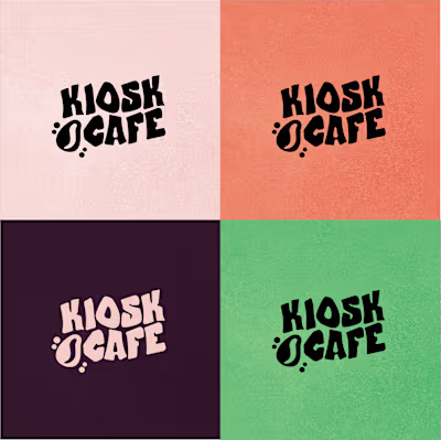 Kiosk Cafe branding