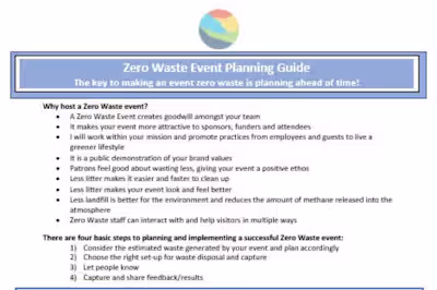 Zero Waste Event Guide