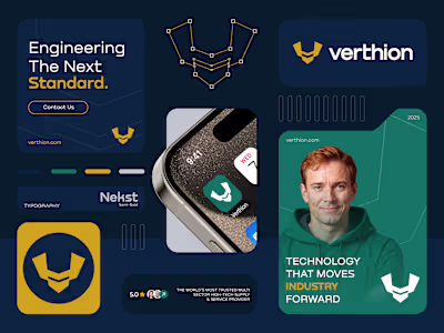 Verthion - Logo & Branding for High-Tech Supply & Service Pr...