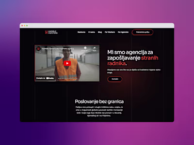 Humble Hunters Webflow website