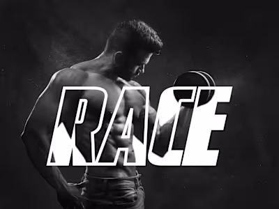 Race Gym Logo design