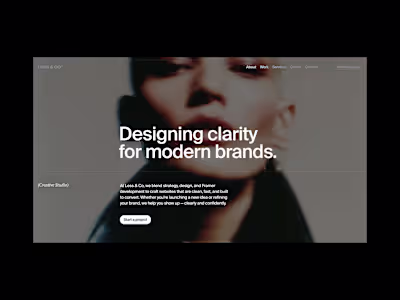 Undone – A Minimal Framer Template for Creative Agencies