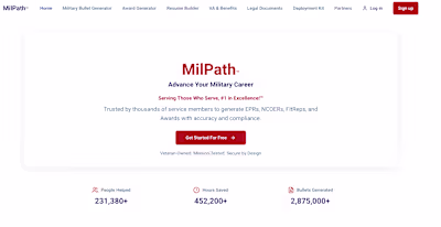 Featured in USA Today, MilPath