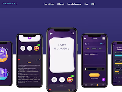 AI Memento Japanese App | React Native | Firebase