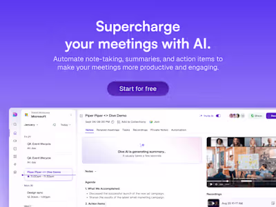 Dive - Product Revamp Project