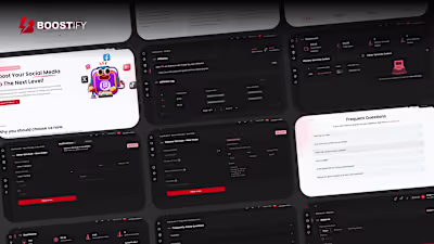 SMM Panel (Light & Dark Mode)