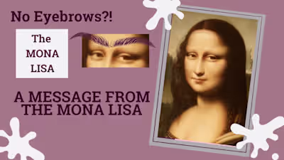 A Message from the Mona Lisa ... #shorts  🤨 🖼 #art #tech #Key…