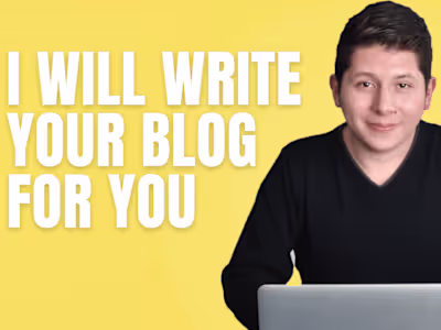 I will write your blog