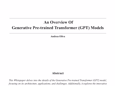 An Overview Of Generative Pre-trained Transformer Models